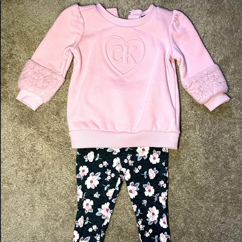 Calvin Klein girls matching set size 18 months